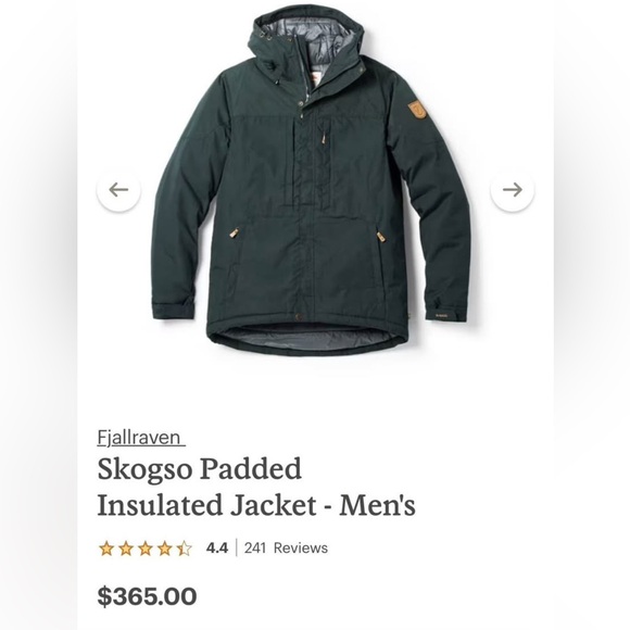 Fjallraven Skogso Padded Insulated Jacket - Men's LARGE - Picture 5 of 7